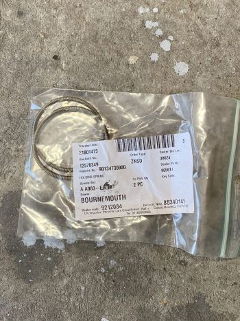 Steering rack outer retainer springs (pair)
